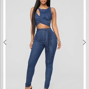 Fashionova one piece denim